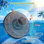 Solar Fountain with Adjustable Spray Heights and Nozzles