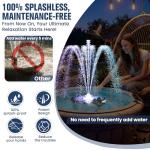 Solar Bird Bath Fountain Pump with Lights