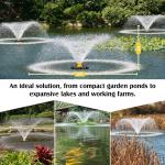 1HP Floating Pond Fountain Aerator Pump 15000 GPH