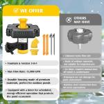 1HP Floating Pond Fountain Aerator Pump 15000 GPH