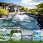 15000 GPH Automatic Floating Pond Fountain Aerator