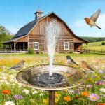 Solar Powered Bird Bath Fountain Pump - 1W