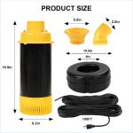 Powerful 1HP Floating Pond Fountain Aerator 15000 GPH