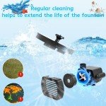 Upgraded Solar Floating Fountain with 6 Nozzles