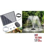 8W Solar Pond Aerator with 660GPH Floating Fountain