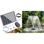 8W Solar Pond Aerator with 660GPH Floating Fountain