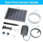 8W Solar Pond Aerator with 660GPH Floating Fountain