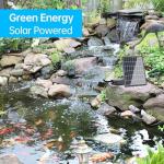 8W Solar Pond Aerator with 660GPH Floating Fountain