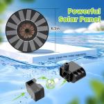 Solar Bird Bath Fountain with 7 Nozzles