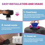 15000 GPH Floating Pond Fountain Aerator Pump