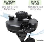 Pond Boss 1/4 HP Floating Fountain with LED Lights