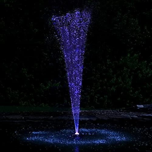 Floating Water Fountain with Multicolor LED Lights