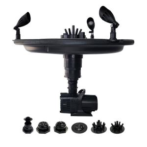 Floating Fountain with LED Lights and 9 Patterns