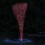 Floating Water Fountain with Multicolor LED Lights