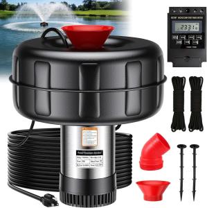 Floating Pond Fountain Pump with 15000 GPH Aeration