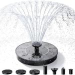 AISITIN Solar Bird Bath Fountain with 6 Nozzles