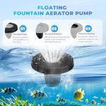 Floating Fountain Pump for Large Ponds, 5000GPH