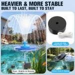 Large Floating Pond Fountain with LED Lights