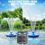 Large Floating Pond Fountain with LED Lights