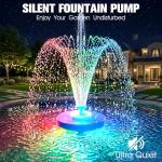 Large Floating Pond Fountain with LED Lights
