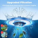 AISITIN Solar Bird Bath Fountain with 6 Nozzles