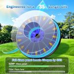 Solar Fountain with LED Light and 7 Nozzles