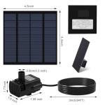 Solar Bird Bath Fountain with Separate Pump