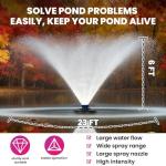 Stainless Steel 4HP Floating Pond Fountain Aerator