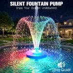 Large Floating Pond Fountain with LED Lights