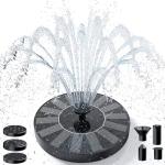 AISITIN Solar Fountain with 6 Nozzles for Gardens