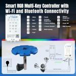 2HP Floating Pond Fountain with RGB LED Lights