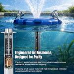 2HP Floating Pond Fountain with RGB LED Lights