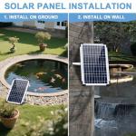 Solar Fountain Pump with 3 Nozzles and 132 GPH