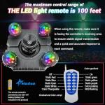 1HP Floating Pond Fountain with Dynamic RGB Lights