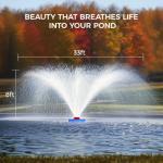 750W Floating Pond Fountain Aerator Pump 15000 GPH