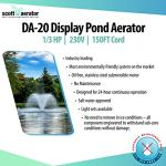 Scott Aerator DA-20 Pond Fountain Aerator System