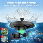 2.5W Solar Fountain Pump for Bird Baths & Gardens