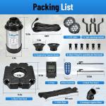 Floating Pond Fountain Aerator with Color-Changing LED