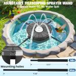 Solar Bird Bath Fountain with Pump and Lights