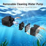 Solar Fountain with 7 Nozzles and Adjustable Height