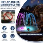 Solar Bird Bath Fountain with Pump and Lights