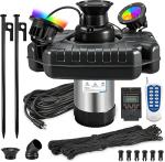 1HP Floating Pond Fountain with Color-Changing Light