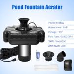 Powerful 1HP Stainless Steel Pond Fountain Aerator