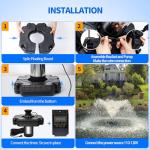 Powerful 1HP Stainless Steel Pond Fountain Aerator