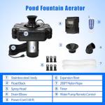 Powerful 1HP Stainless Steel Pond Fountain Aerator