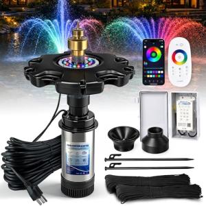 RGB LED Pond Fountain Aerator with Remote Control