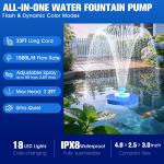 Large LED Floating Pond and Pool Fountain