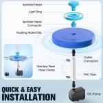 Large LED Floating Pond and Pool Fountain