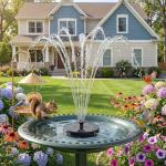 Solar Fountain Pump for Bird Bath and Pond