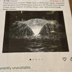 750W Floating Fountain Aerator Pump for Ponds